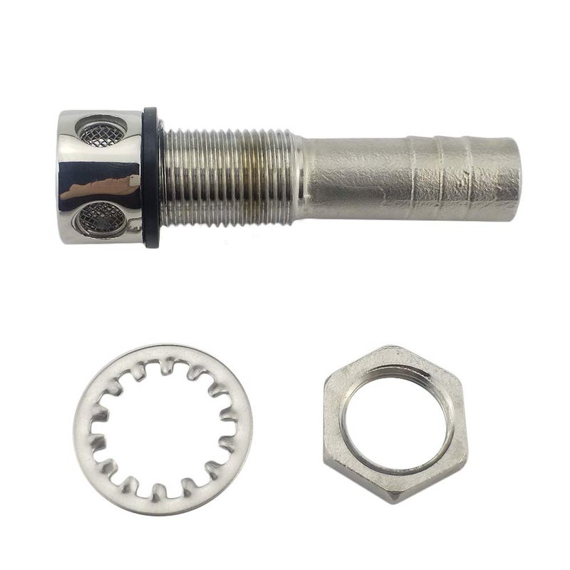 keehui 316 Stainless Steel Marine Grade Fuel Gas Tank Vent with Mounting Gasket Hardware Fitting for 5/8inch Hose - Image 3